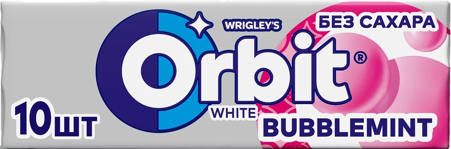 Жевательная резинка ORBIT Белоснежный Bubblemint, 13,6г