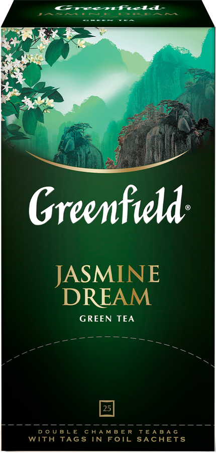 Чай зеленый GREENFIELD Jasmine Dream, 25пак