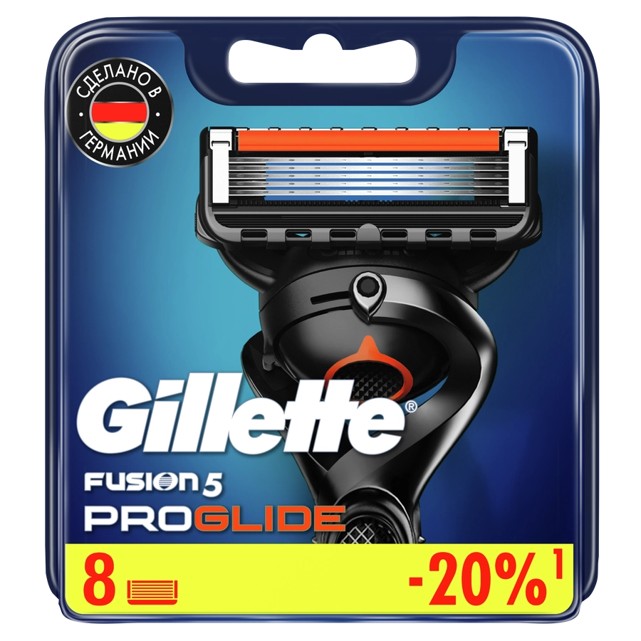 Кассеты сменные для бритья GILLETTE Fusion5 ProGlide, 8шт