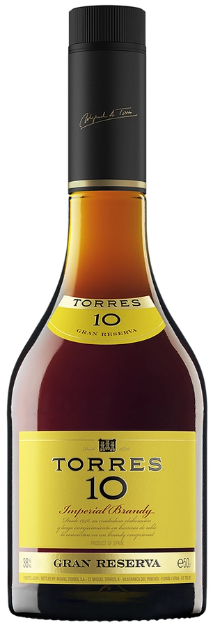 Бренди TORRES Gran Reserva 10, 38%, 0.5л