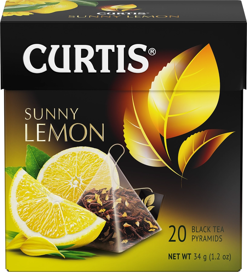 Чай черный CURTIS Sunny Lemon с ароматом цитрусовых, 20пак