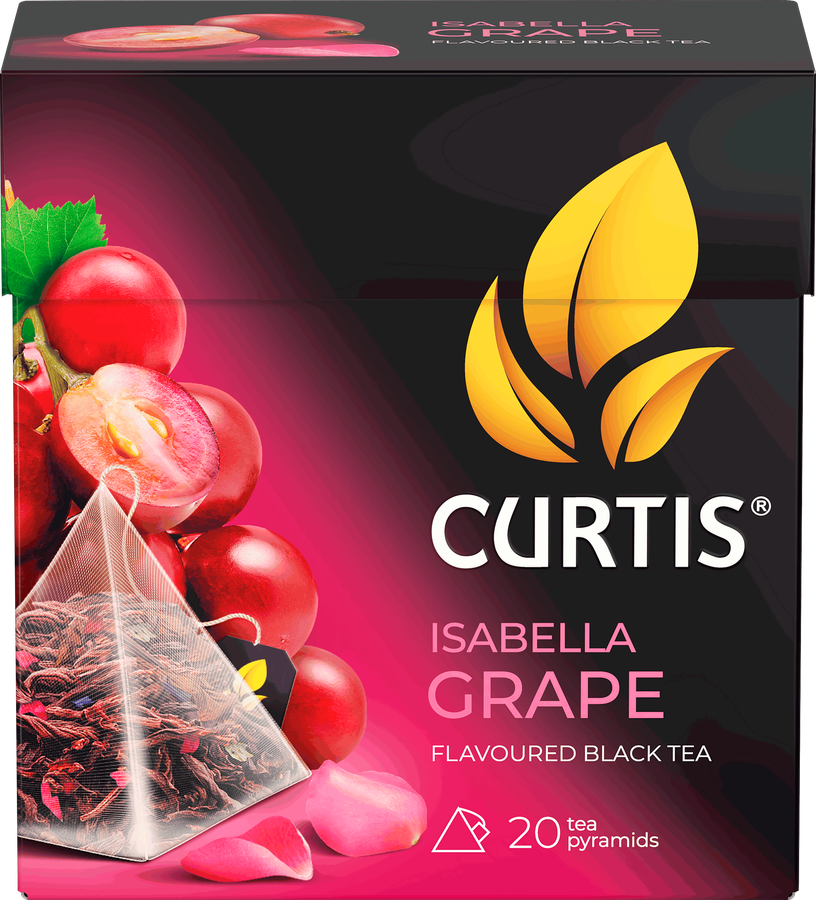 ЧайчерныйCURTISIsabellaGrapeсароматомвинограда,20пак