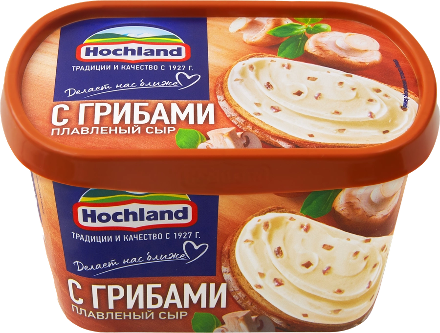 Сыр плавленый HOCHLAND с грибами 55%, без змж, 400г