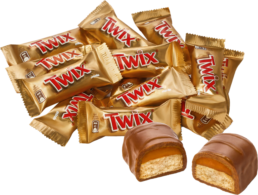 Конфеты TWIX Minis с печеньем и карамелью, покрытые молочным шоколадом, весовые