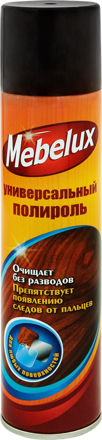 Полироль для мебели MEBELUX для любых поверхностей, 300мл