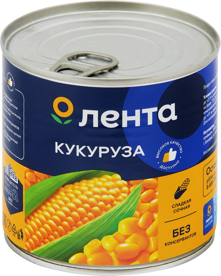 Кукуруза ЛЕНТА, 425мл