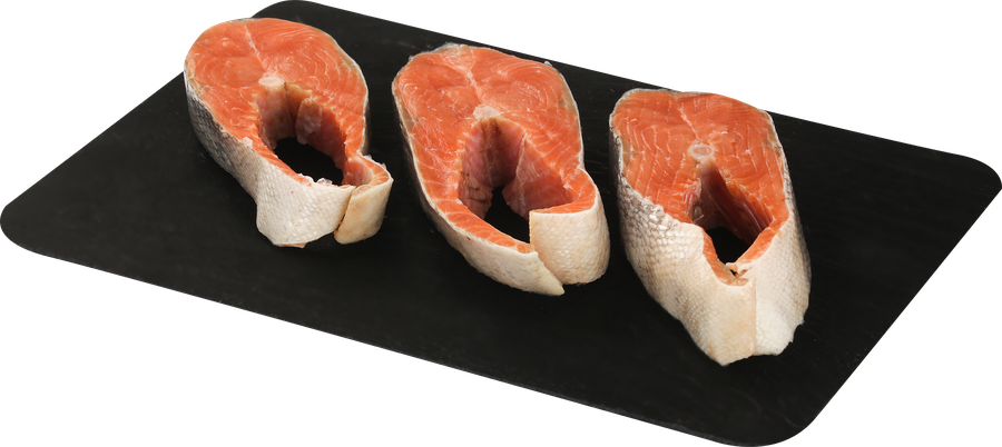 Кета ЛЕНТА FRESH стейк (из замороженного сырья), весовая