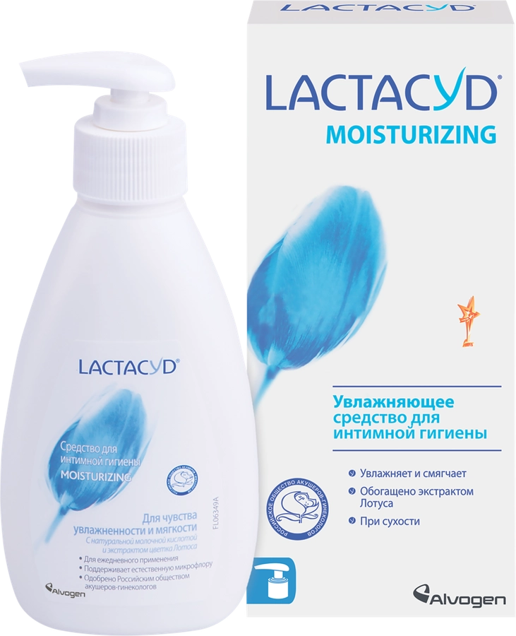 Средство для интимной гигиены LACTACYD Moisturizing увлажняющее, 200мл