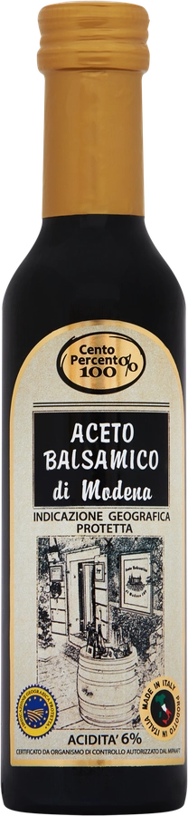 Уксус бальзамический CENTO PERCENTO из Модены, 250г