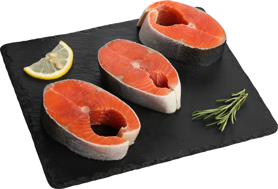 Нерка ЛЕНТА FRESH стейк (из замороженного сырья), весовая