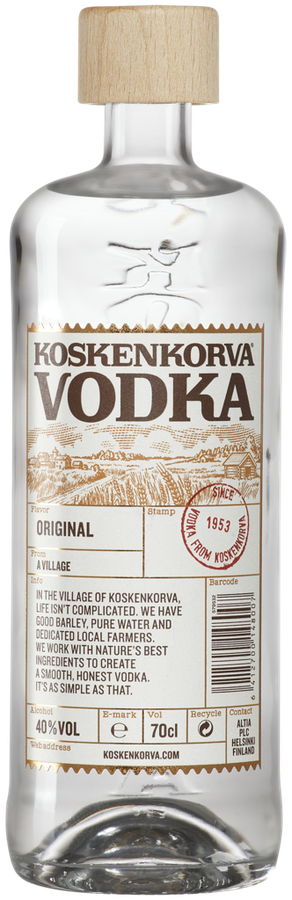 Водка KOSKENKORVA 40%, 0.7л