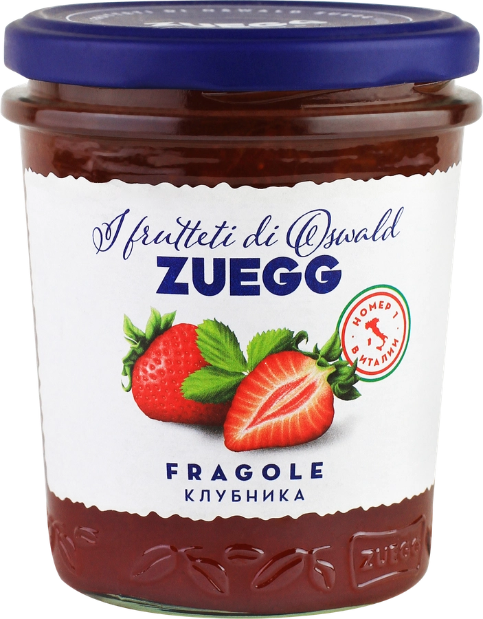 Конфитюр ZUEGG Клубника, экстра, 320г