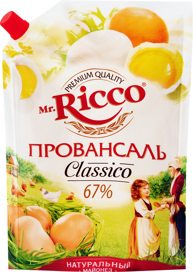 Майонез MR.RICCO Провансаль Organic 67%, 800мл