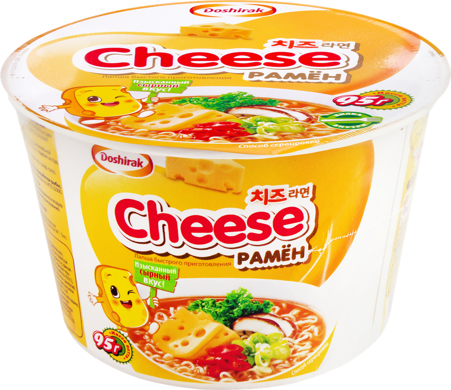 Лапша DOSHIRAK Cheese рамен с сыром, 95г