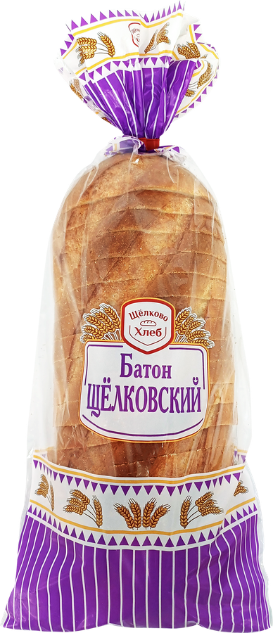 Батон ЗАО ЩЕЛКОВОХЛЕБ Щелковский, в нарезке, 330г