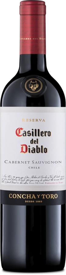 Вино CASILLERO DEL DIABLO Concha Y Toro Каберне Совиньон выдержанное красное сухое, 0.75л