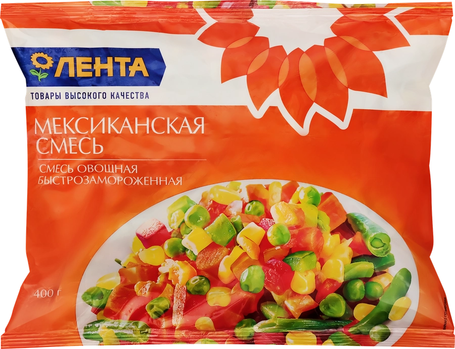 Смесь овощная ЛЕНТА Мексиканская, 400г