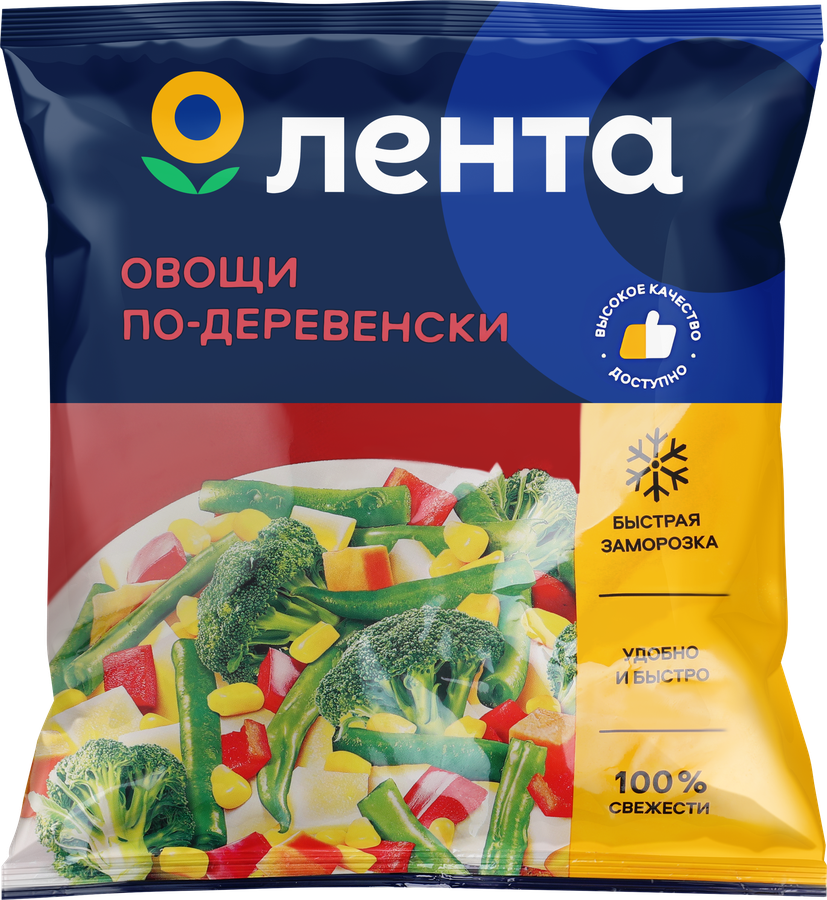 Смесь овощная ЛЕНТА Овощи по-деревенски, 400г