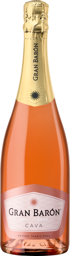 Вино игристое GRAN BARON Rose Кава DO розовое брют, 0.75л