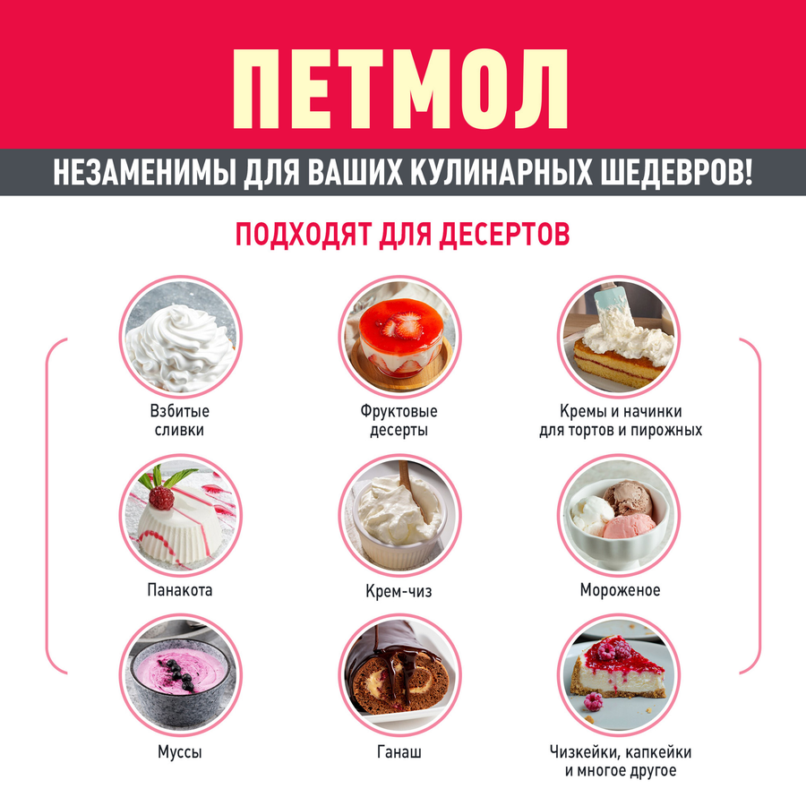 Сливки ультрапастеризованные ПЕТМОЛ Для взбивания 33%, без змж, 1000г, предпросмотр