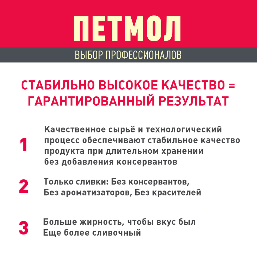 Сливки ультрапастеризованные ПЕТМОЛ Для взбивания 33%, без змж, 1000г, превью