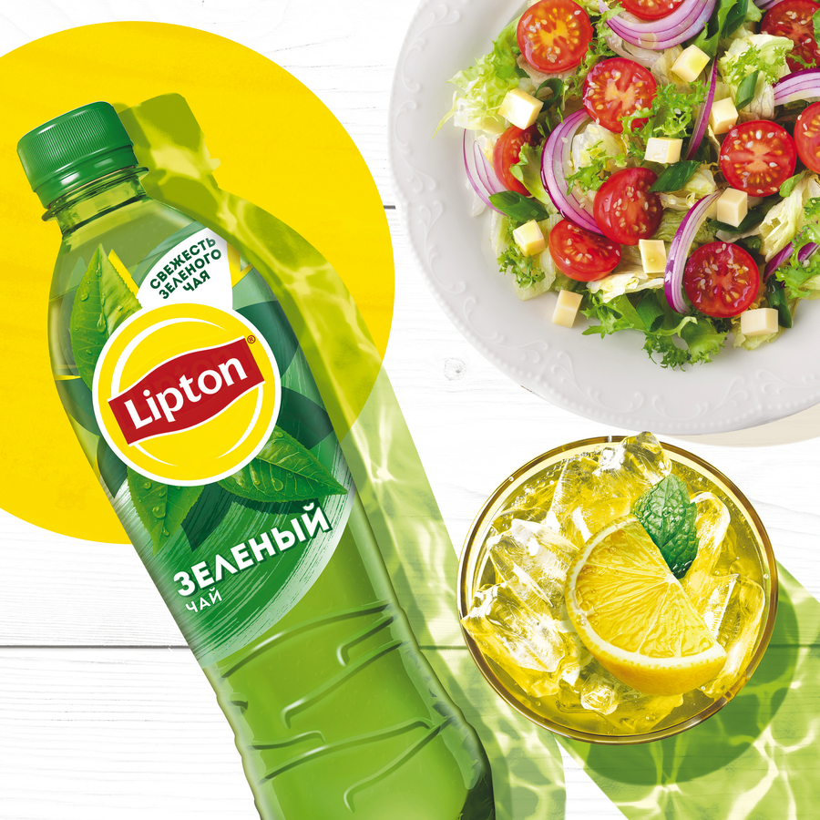Напиток LIPTON Холодный зеленый чай негазированный, 0.5л, превью