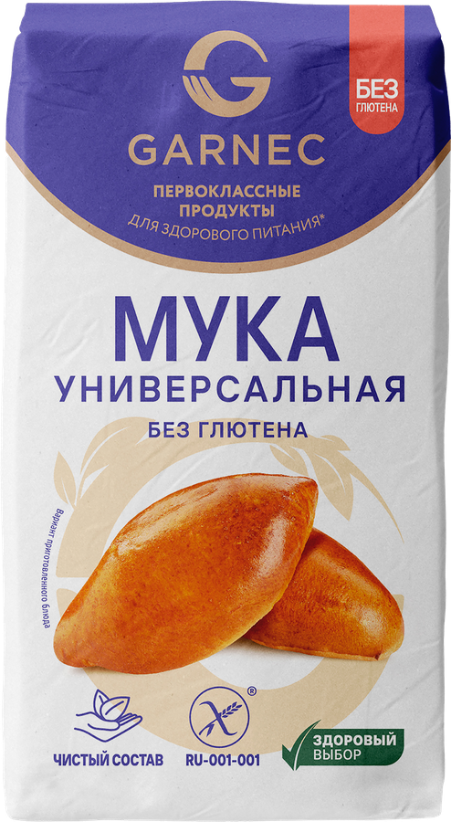 Мука безглютеновая GARNEC Универсальная, 600г