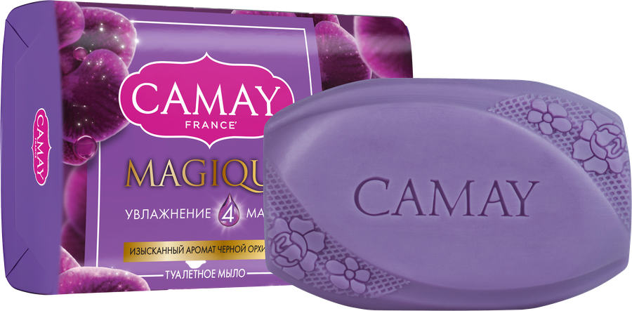 Туалетное мыло CAMAY Магическое заклинание с ароматом черной орхидеи, 85г, превью