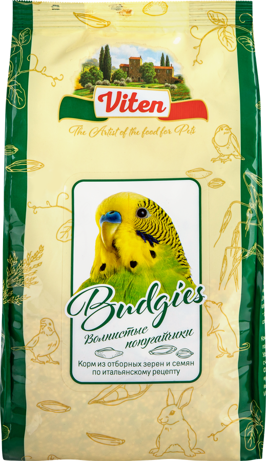 Корм для волнистых попугаев VITEN, 500г