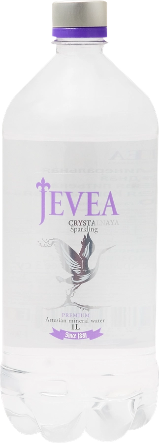 Вода минеральная JEVEA Crystalnaya природная столовая газированная, 1л