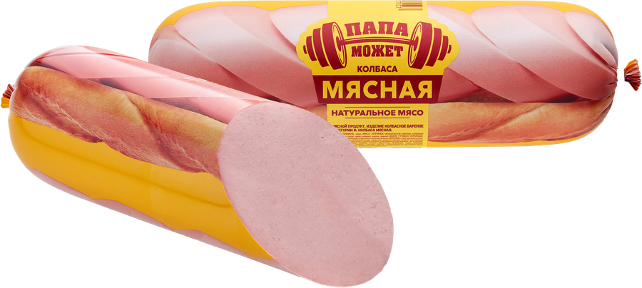 Колбаса вареная ПАПА МОЖЕТ Мясная, весовая