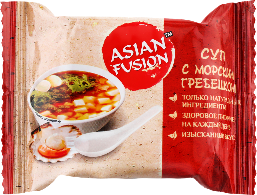 Суп ASIAN FUSION с морским гребешком, 12г