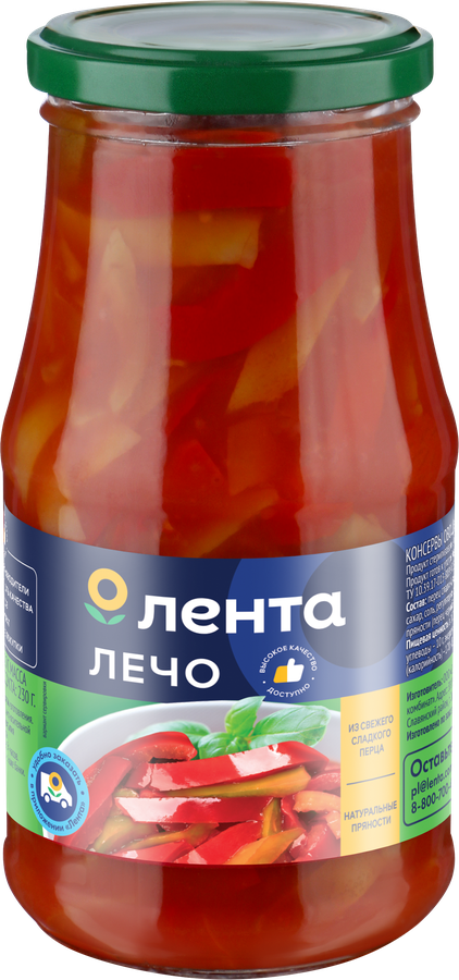 Лечо ЛЕНТА, 520г