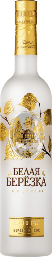 Водка БЕЛАЯ БЕРЕЗКА Золотая 40%, 0.5л купить за 599,99