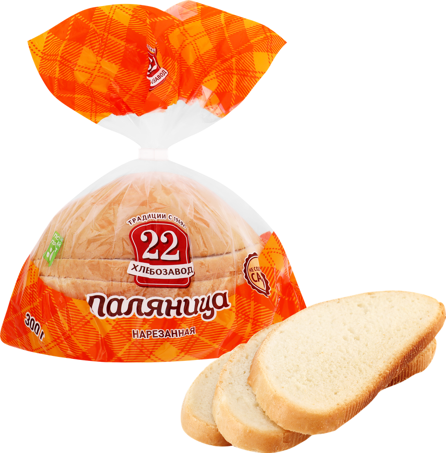 Хлеб ХЛЕБОЗАВОД №22 Паляница, в нарезке, 300г
