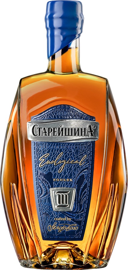 Коньяк СТАРЕЙШИНА 3 года 40%, 0.5л