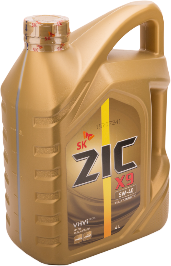 Масло моторное ZIC X9 5W-40 синтетическое Арт. 162613, 4л, предпросмотр