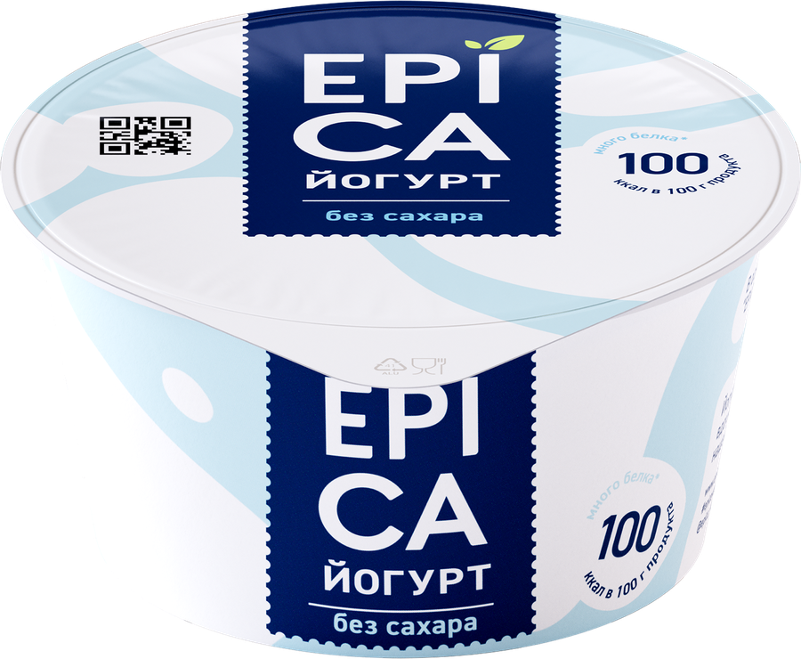 Йогурт EPICA Натуральный 6%, без змж, 130г
