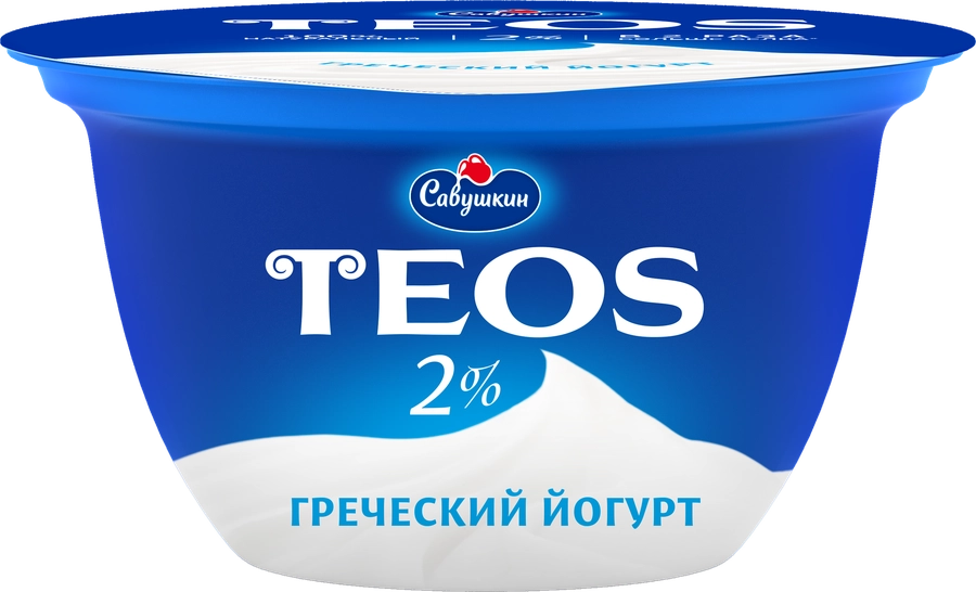 Йогурт TEOS Греческий 2%, без змж, 140г