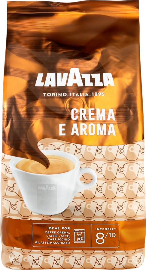 Кофе зерновой LAVAZZA Crema e Aroma натуральный жареный, 1кг