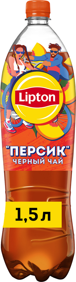 Напиток LIPTON Холодный чай со вкусом персика негазированный, 1.5л