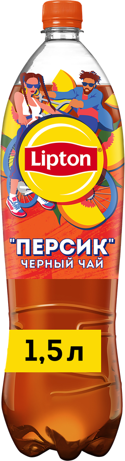 Напиток LIPTON Холодный чай со вкусом персика негазированный, 1.5л