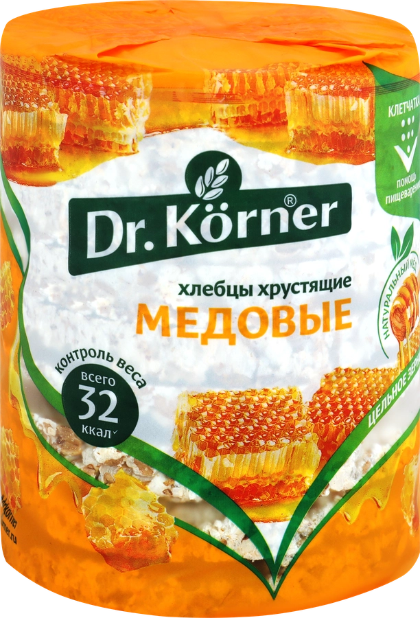 Хлебцы DR KORNER Злаковый коктейль медовый, 100г