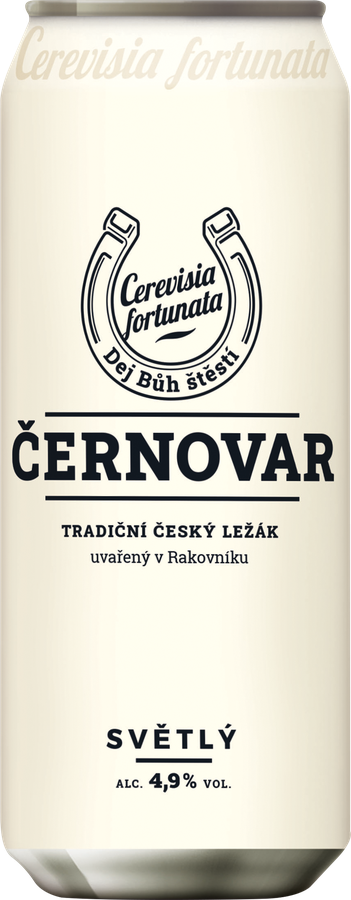 Пиво светлое CERNOVAR Классическое фильтрованное пастеризованное 4,9%, 0.5л