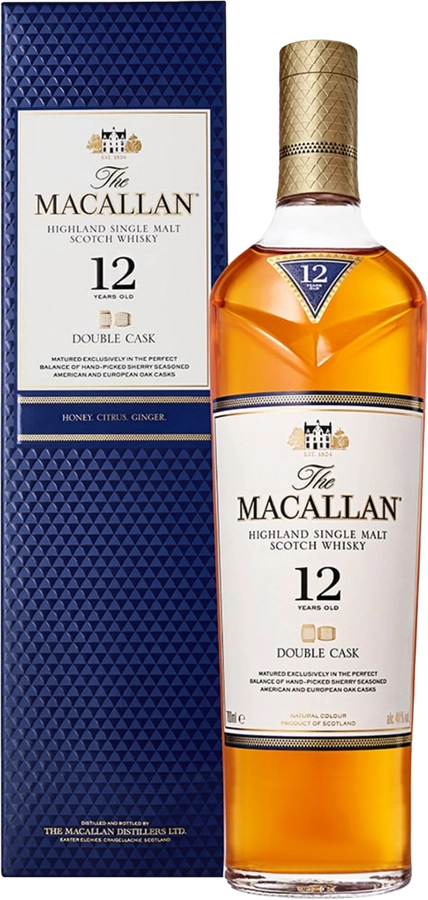 Виски MACALLAN Дабл Каск Шотландский односолодовый 12 лет 40%, п/у, 0.7л