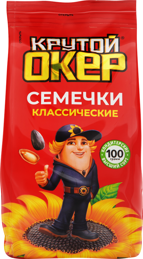 Семечки подсолнечника КРУТОЙ ОКЕР жареные, 100г