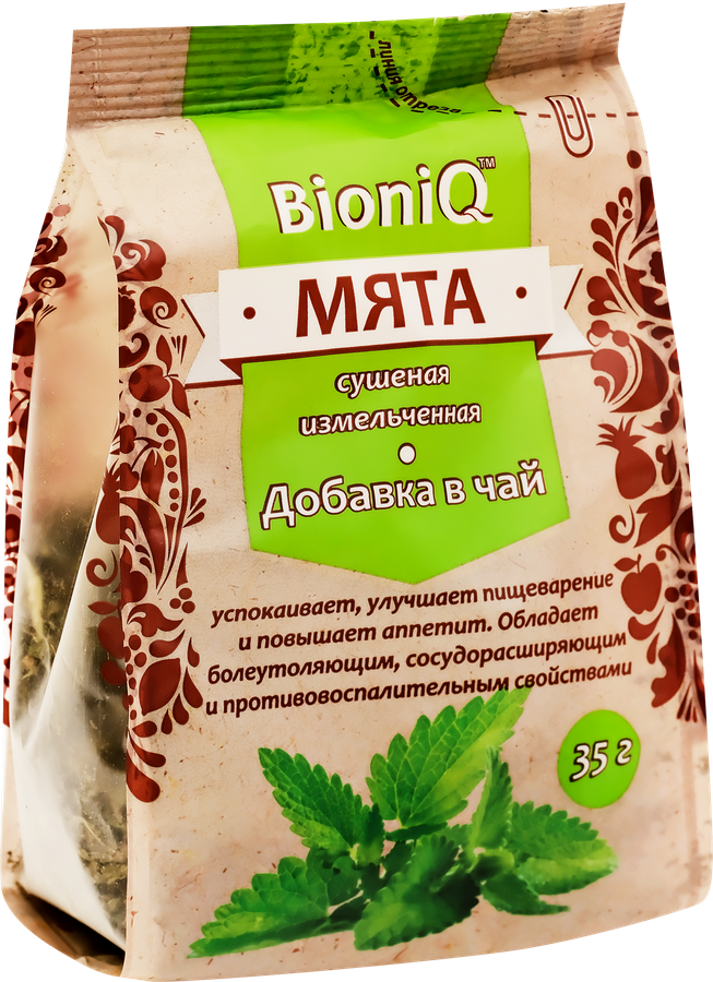 Мята сушеная BIONIQ измельченный лист, 35г, предпросмотр