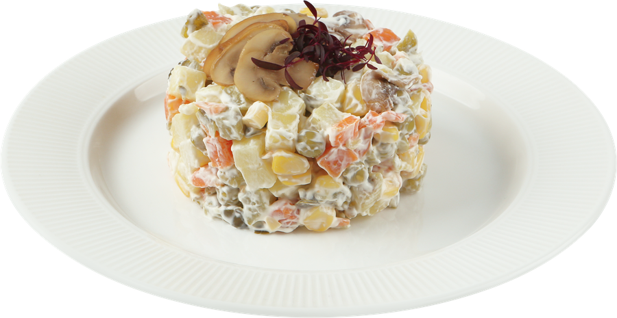 Салат ЛЕНТА FRESH Оливье постный, с шампиньонами, весовой