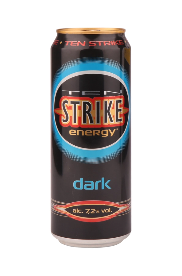 Напиток слабоалкогольный TEN STRIKE Dark, 7,2%, ж/б, 0.45л