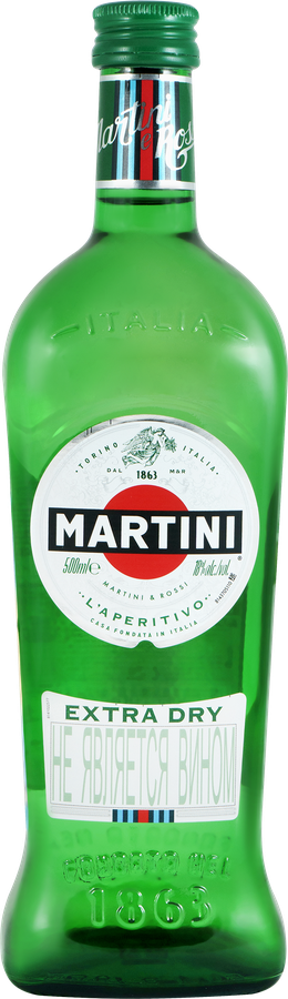 Напиток ароматизированный MARTINI Extra Dry белый экстра сухой, 0.5л